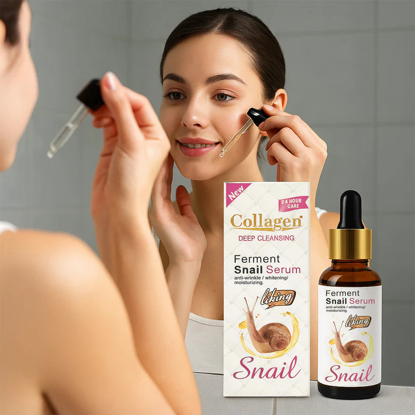 Serum Od Kolagena i Puževe Sluzi – Sjajna Koža Bez Akni i Bora, REZULTATI ODMAH!