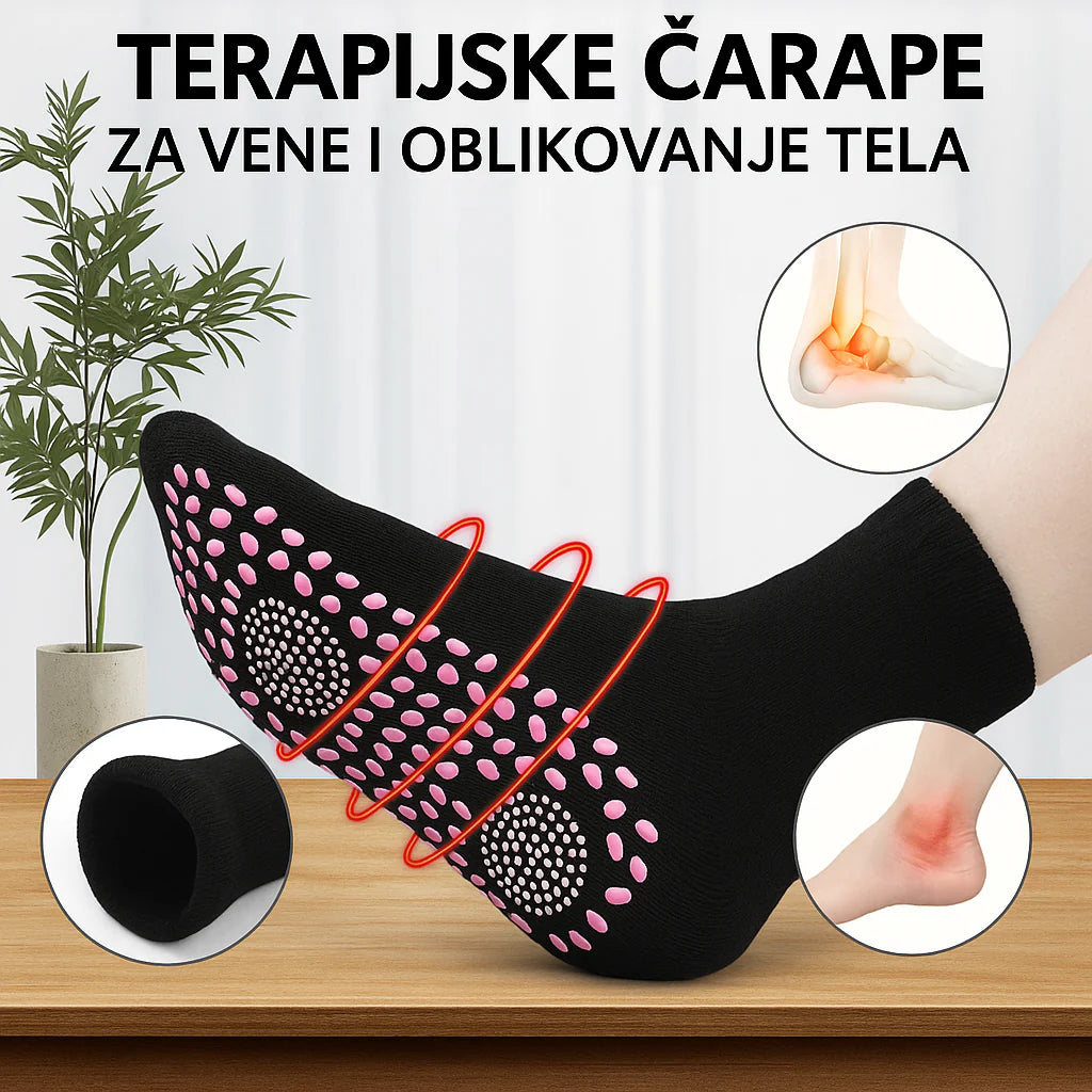 Terapeutske Čarape Za Vene Koje Dokazano Poboljšavaju Život! 1+1 GRATIS